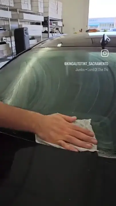 Shaping rear windshield film